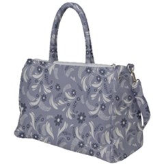 Folk Flowers Art Pattern Floral Abstract Surface Design  Seamless Pattern Duffel Travel Bag by Eskimos