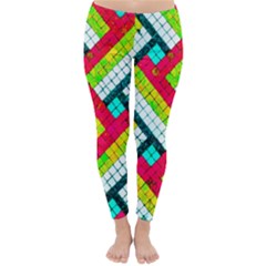 Pop Art Mosaic Classic Winter Leggings by essentialimage365