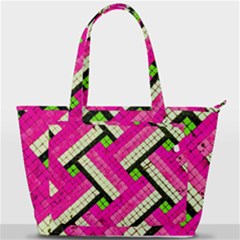 Pop Art Mosaic Back Pocket Shoulder Bag  by essentialimage365