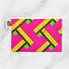 Pop Art Mosaic Canvas Cosmetic Bag (large) by essentialimage365