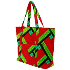 Pop Art Mosaic Zip Up Canvas Bag by essentialimage365