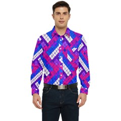 Pop Art Mosaic Men s Long Sleeve Pocket Shirt  by essentialimage365