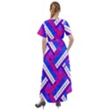 Pop Art Mosaic Front Wrap High Low Dress View2