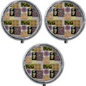 Yellow Aesthetics Mini Round Pill Box (Pack of 3) View1