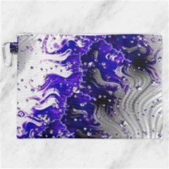 Fractal Lava Canvas Cosmetic Bag (xxl) by Sparkle