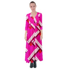 Pop Art Mosaic Button Up Maxi Dress by essentialimage365