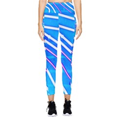 Pop Art Neon Wall Pocket Leggings  by essentialimage365