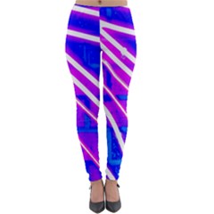 Pop Art Neon Wall Lightweight Velour Leggings by essentialimage365