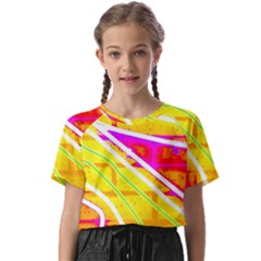 Pop Art Neon Wall Kids  Basic Tee by essentialimage365