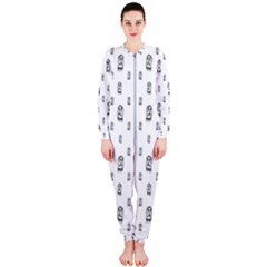 Sketchy Monster Pencil Drawing Motif Pattern Onepiece Jumpsuit (ladies)  by dflcprintsclothing