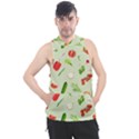 Seamless Pattern With Vegetables  Delicious Vegetables Men s Sleeveless Hoodie View1