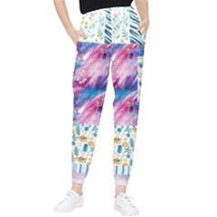 Blue Wavespastel Tapered Pants by designsbymallika