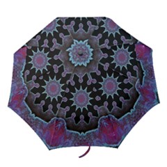Framed Mandala Folding Umbrellas by MRNStudios
