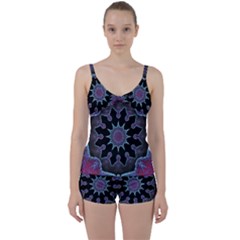 Framed Mandala Tie Front Two Piece Tankini by MRNStudios