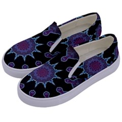 Framed Mandala Kids  Canvas Slip Ons by MRNStudios