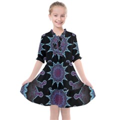 Framed Mandala Kids  All Frills Chiffon Dress by MRNStudios