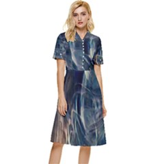 Pilot Light Button Top Knee Length Dress by MRNStudios