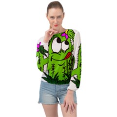 Cactus Banded Bottom Chiffon Top by IIPhotographyAndDesigns