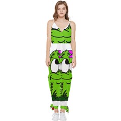 Cactus Sleeveless Tie Ankle Jumpsuit by IIPhotographyAndDesigns