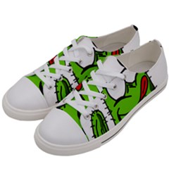 Cactus Women s Low Top Canvas Sneakers by IIPhotographyAndDesigns