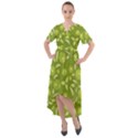 Folk flowers art pattern  Front Wrap High Low Dress View1