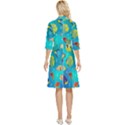 Cheerful And Bright Fish Swim In The Water Classy Knee Length Dress View4