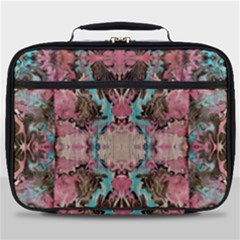 Velvet Arabesque Full Print Lunch Bag by kaleidomarblingart