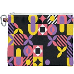 Summer Mosaic Print Canvas Cosmetic Bag (xxxl) by designsbymallika