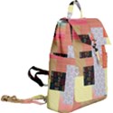 Tribal Mosaic Print Buckle Everyday Backpack View2