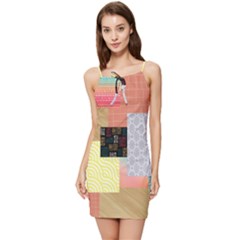 Tribal Mosaic Print Summer Tie Front Dress by designsbymallika
