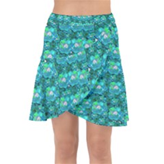 Big Roses In The Forest Wrap Front Skirt by pepitasart