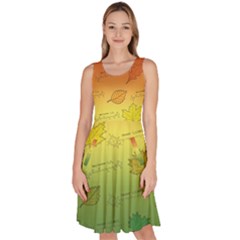 Plant Science Knee Length Skater Dress With Pockets by sonyawrites