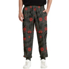 Folk Flowers Pattern Floral Surface Design Men s Elastic Waist Pants by Eskimos