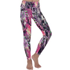 Combat Drops Kids  Lightweight Velour Classic Yoga Leggings by MRNStudios