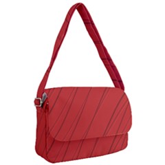 Print Cornell Red Pattern Design Courier Bag by dflcprintsclothing