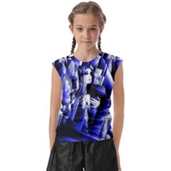 Glacial Speeds Kids  Raglan Cap Sleeve Tee by MRNStudios