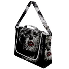 Creepy Head Sculpture Artwork Box Up Messenger Bag by dflcprintsclothing