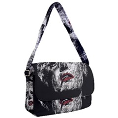 Creepy Head Sculpture Artwork Courier Bag by dflcprintsclothing