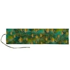 Love To The Flowers And Colors In A Beautiful Habitat Roll Up Canvas Pencil Holder (l) by pepitasart