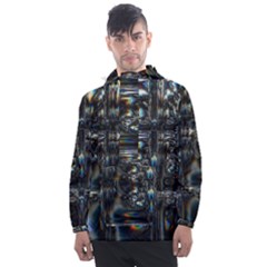 Power Up Men s Front Pocket Pullover Windbreaker by MRNStudios