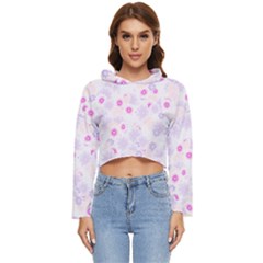 Flower Bomb 5 Women s Lightweight Cropped Hoodie by PatternFactory