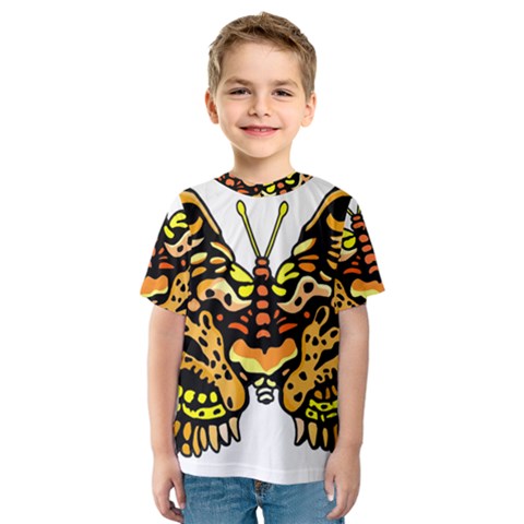 Bigcat Butterfly Kids  Sport Mesh Tee by IIPhotographyAndDesigns