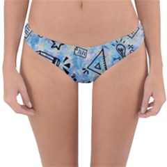 Science-education-doodle-background Reversible Hipster Bikini Bottoms
