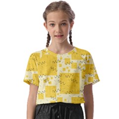 Party-confetti-yellow-squares Kids  Basic Tee by Sapixe