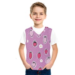 Juicy Strawberries Kids  Basketball Tank Top by SychEva