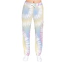 Tie Dye Pattern Colorful Design Women velvet Drawstring Pants View1