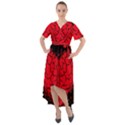Heart Brain Mind Psychology Doubt Front Wrap High Low Dress View1