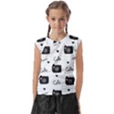 Cute Cameras Doodles Hand Drawn Kids  Raglan Cap Sleeve Tee View1