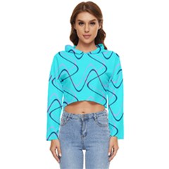 Retro Fun 821b Women s Lightweight Cropped Hoodie by PatternFactory