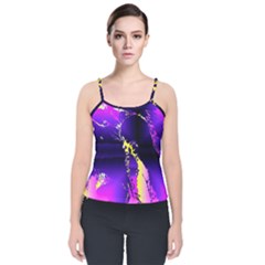 Garth Velvet Spaghetti Strap Top by MRNStudios